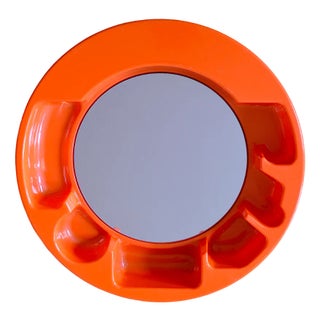 Mirror with Shelf by Jean-Pierre Vitrac for Editions Chabrieres, 1970s For Sale