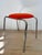 Orange Vintage Ottoman by Kovona, Czechoslovakia 1970s For Sale - Image 8 of 9