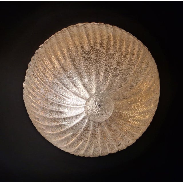 Glass 1960s Graniglia Flush Mount For Sale - Image 7 of 8