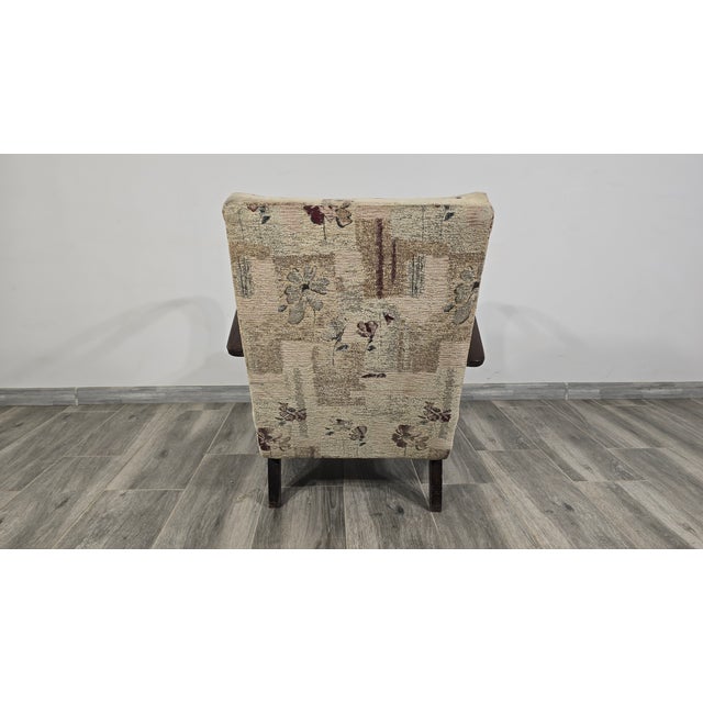 Art Deco Lounge Chair by Jindrich Halabala For Sale - Image 5 of 7