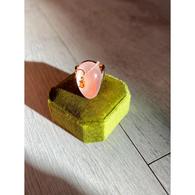 2020s Rosé All Day Cocktail Ring, Size 7 For Sale - Image 5 of 9