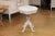 Mid-Century Modern Swedish 1860s Painted Oval Pedestal Table with Carved Apron and Quadripod Base For Sale - Image 3 of 12