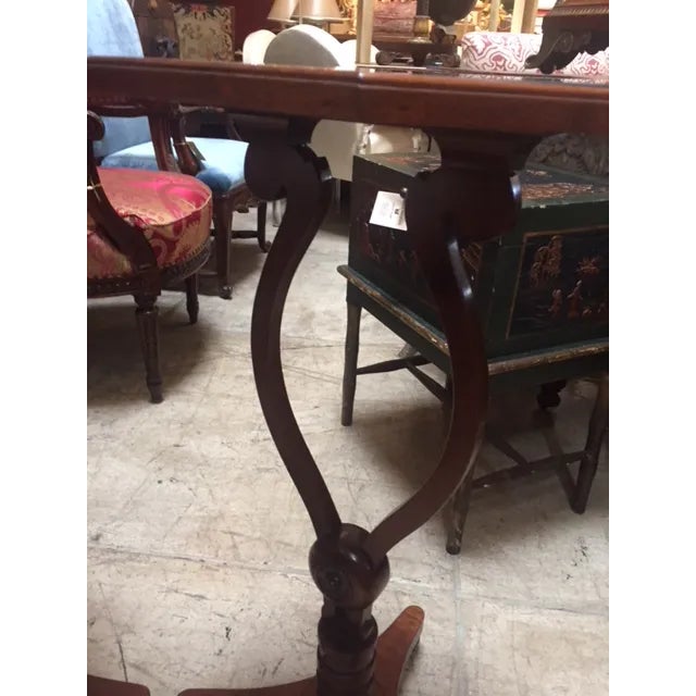 1900's Traditional Octagonal Top Mirrored Tables - a Pair For Sale In Los Angeles - Image 6 of 8