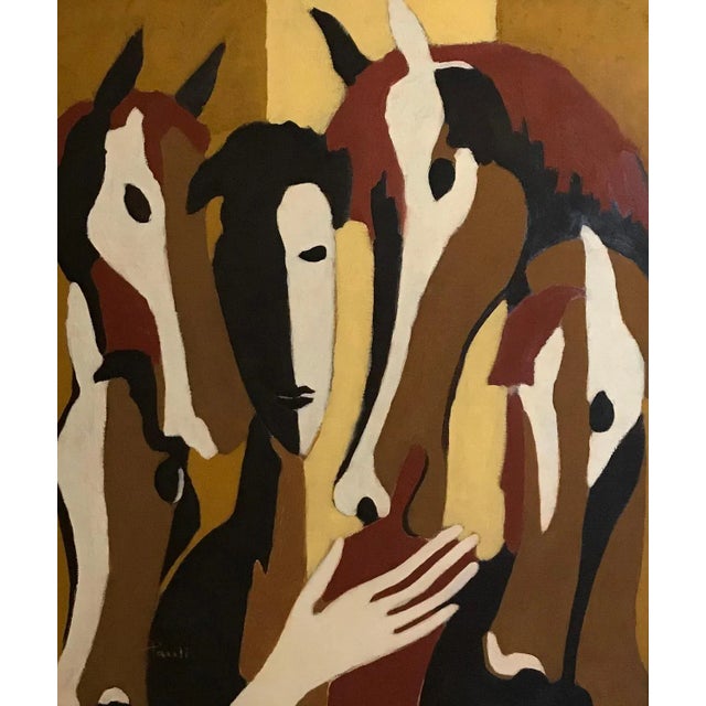 Textile Gilbert Pauli, Complicity, 1998, Canvas Painting For Sale - Image 7 of 7