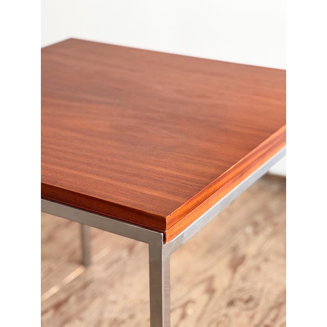 Mid-Century Dining Table in Teak and Chrome by Wilhelm Renz For Sale - Image 15 of 18