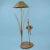 Woven Rattan Flamingo w/Reeds Floor Lamp by Mario Lopez Torres in nice as found condition. There are minor scuffs to the...