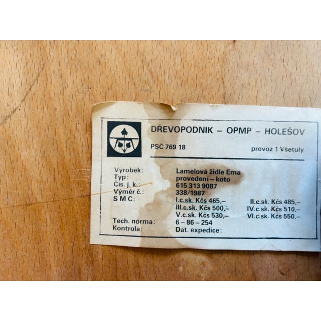 Vintage Chair by Ludvik Volak for Drevopodnik Holesov, 1990, in Restored conditions. Designed 1960 to 1969 This piece has...