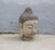 Vintage Chinese Painted Wood Buddha Head, with a painted Urna (In Buddhist art and culture, is placed on the forehead of...
