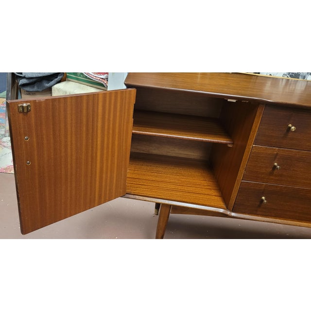 Mid Century Modern Sideboard Signed Beautiful Wood For Sale - Image 9 of 17