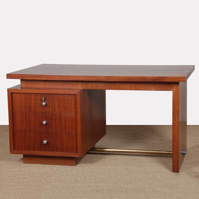 Modern Wooden Desk, 1940s For Sale - Image 10 of 10