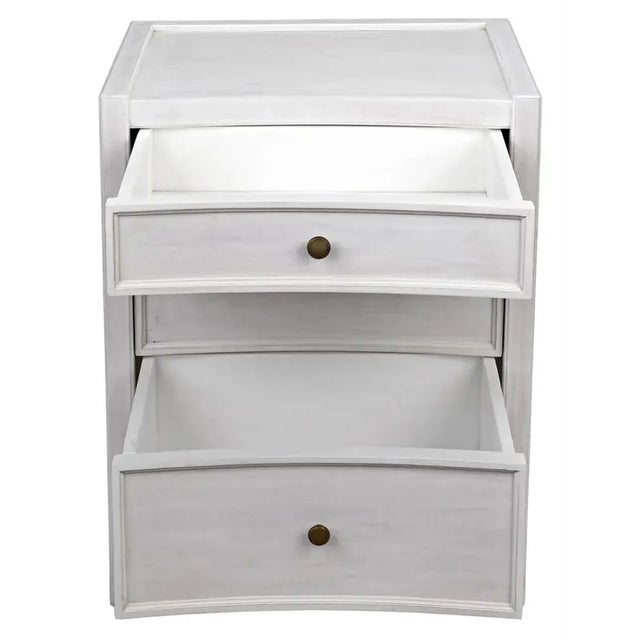 Noir NOIR Hampton Night Stand 24", White Wash For Sale - Image 4 of 6