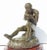 Antique bronze sculpture of man reading a letter or proclamation. Marble base. 19th century. Unsigned