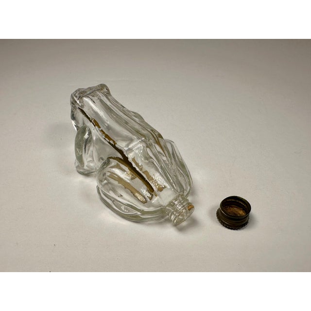 Early 20th Century Vintage Frog Figural Glass Perfume Bottle, c. 1930s For Sale - Image 5 of 8