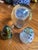 Up for consideration is a beautiful vintage collection of blue glass paperweights. These would look lovely in your home,...