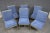 Mid Century Blue & Brass Side Chairs For Sale In Philadelphia - Image 6 of 11