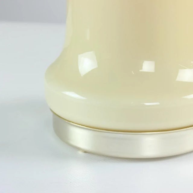 Czechoslovakian Table Lamp in Beige Opaline Glass by Ivan Jakes for Opp Jihlava, 1960s For Sale - Image 12 of 13