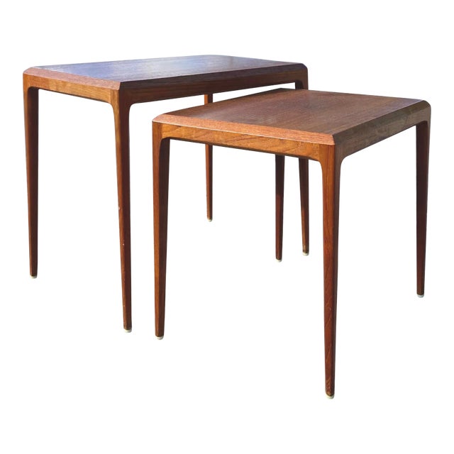 Mid 20th Century CFC Silkeborg Danish Nesting Tables - a Pair For Sale