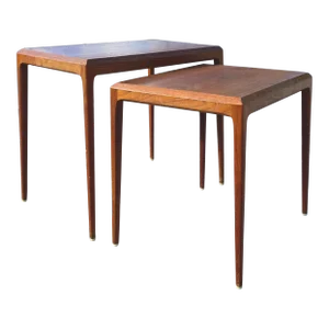 Mid 20th Century CFC Silkeborg Danish Nesting Tables - a Pair