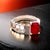 Traditional Natural Ruby Sapphire Ring Size 6.5 14k Y Gold 3.11 TCW Certified For Sale - Image 3 of 10
