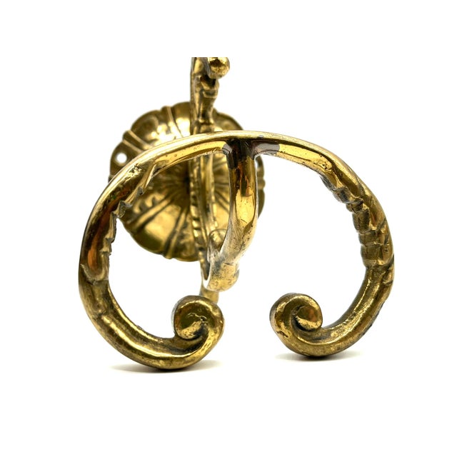 Vintage Brass Coat Hooks, Set of 2 For Sale - Image 13 of 14