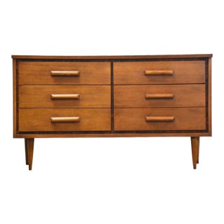 Walnut and Formica Mid Century Dresser For Sale