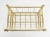 Solid Brass Tube Vintage Mid Century Modern Caddy Magazine Rack Ball Finial For Sale - Image 4 of 12