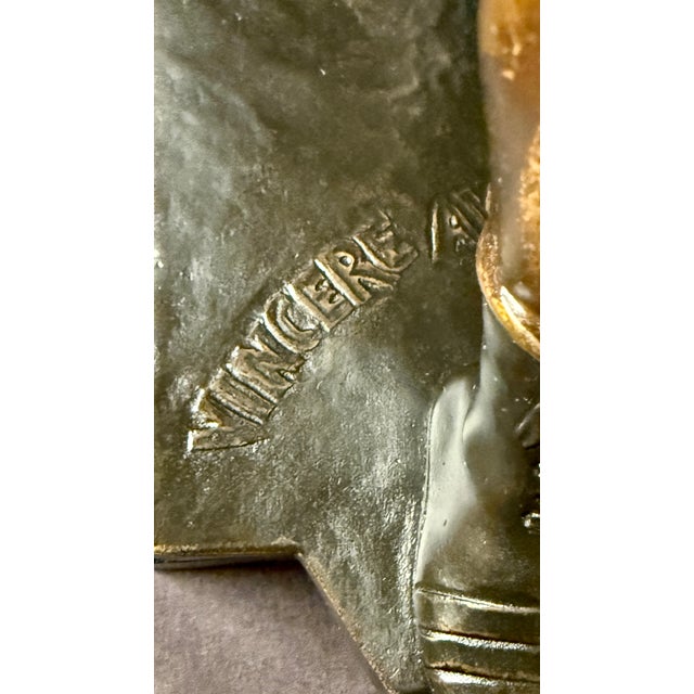 Late 19th Century Émile Picault French Bronze Warrior Sculpture “Vincere Aut Mori” For Sale - Image 12 of 13