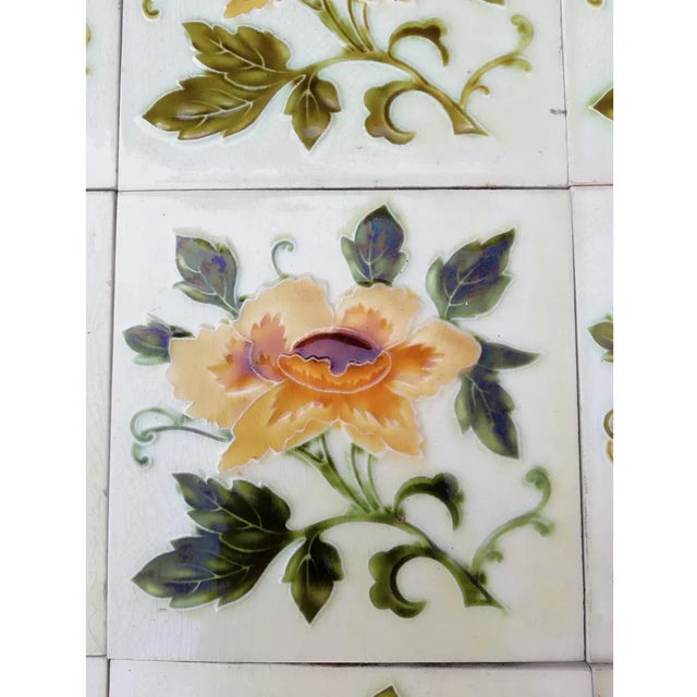 Art Nouveau Tile, 1930s For Sale - Image 4 of 10
