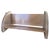 Curved quadrant end supports flank a canted shelf and backrest on this solid English oak tabletop book trough. Crafted in...