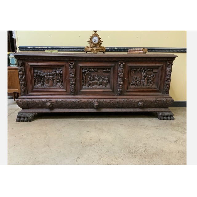 Neo-Renaissance Credenza, 1930 For Sale - Image 10 of 11