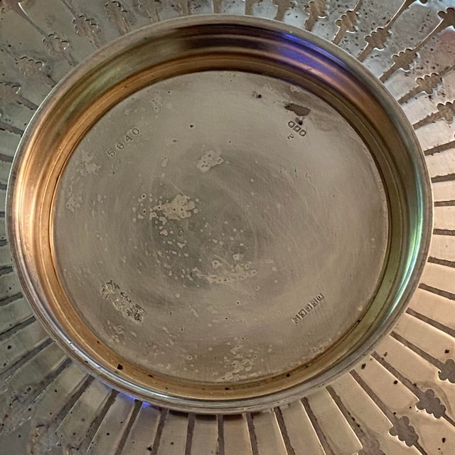 Antique Silver-Plated Pierced Handled Tray Victorian Era For Sale - Image 9 of 16