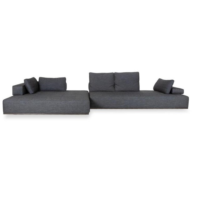 Lawrence Corner Sofa in Grey Fabric from Minotti For Sale - Image 12 of 13