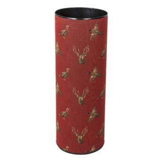 Highland Claret Tapestry Umbrella Stand For Sale