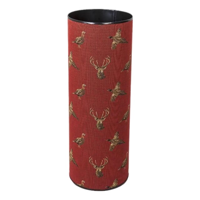 Highland Claret Tapestry Umbrella Stand For Sale