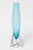 Metal Marcello Furlan Murano Lip Blue Glass Rocket Vase For Sale - Image 7 of 11