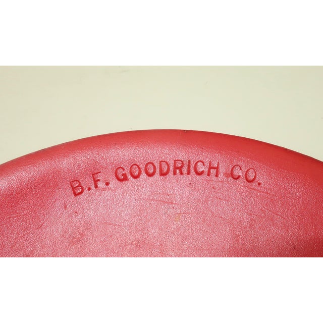 b.f. Goodrich N'icer Red Ice Bucket With Wicker Basket Carrier, 1950's For Sale - Image 11 of 13