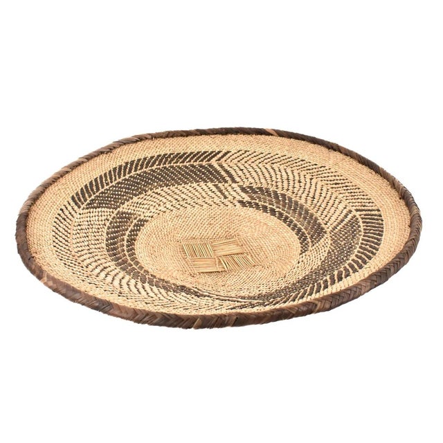 African Early 20th Century Tonga Binga Basket 19.5 Inch For Sale - Image 3 of 7