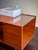 Edward Wormley 1960s Mid-Century Modern Teak Coffee Table With Beveled Glass — Record Cabinet, Turntable Stand, Media Console and Low Credenza For Sale - Image 4 of 12