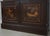 Brown Antique Chinoiserie Decorated 2 Door China Bookcase Cabinet For Sale - Image 8 of 18