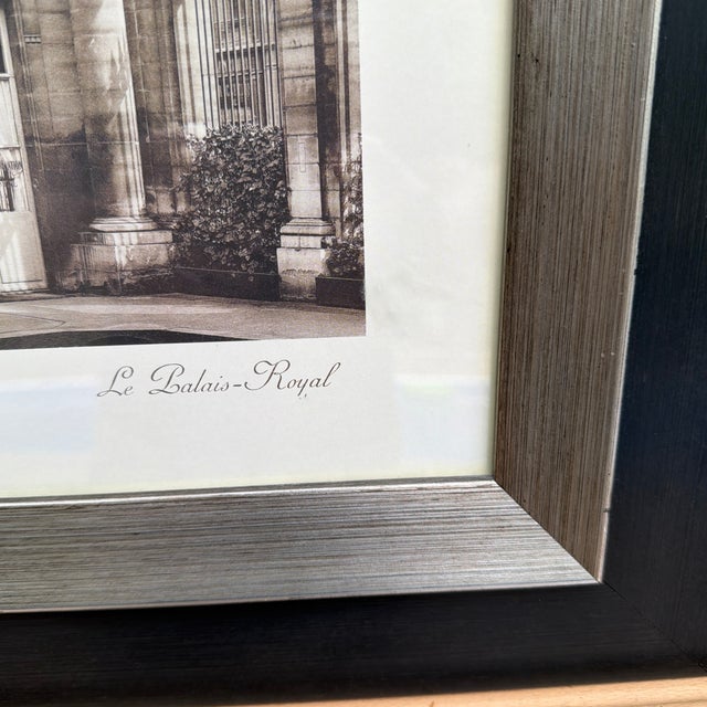 French 1990s Framed Architectural Photo of the Court D’Entree De Le Palais Royale of Louis XV For Sale - Image 3 of 4