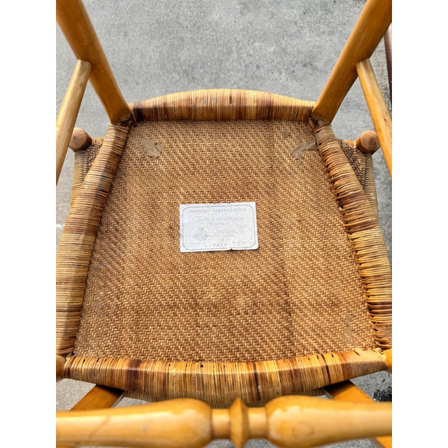 Tan Pair of Italian Circa 1950s Mid Century Botti & Gandolfo Chiavari Chairs For Sale - Image 8 of 9