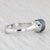 2020s New Galatea Cultured Black Pearl Diamond Ring 14k White Gold Size 6.25 For Sale - Image 5 of 8