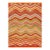 1880s Multicolor Chevron Antique American Navajo Rug 5'5" X 7'2" Flatweave Wool Carpet For Sale