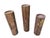 Copper 1960s Brutalist Torched Cut Copper Metal Pillar Candle Holders-Set of 3 For Sale - Image 8 of 12