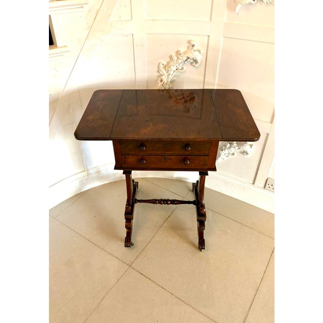 Antique William IV Rosewood Lamp Table, 1830s For Sale - Image 6 of 15