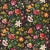 Sample- Schumacher Avondale Floral Fabric in Night Garden For Sale