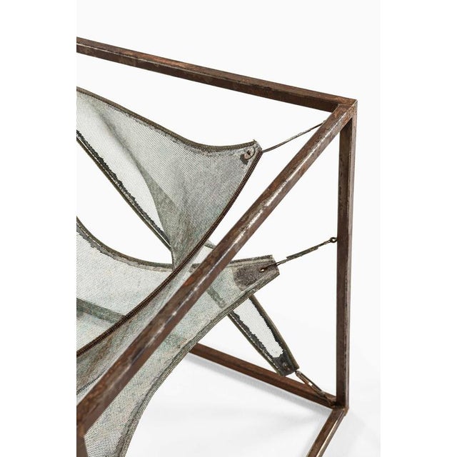 Metal Wind Easy Chair by Sigurdur Gustafsson for Källemo, 2003 For Sale - Image 7 of 15