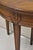 Antique Mahogany Demilune Flip Top Console Game Table With Hidden Drawer For Sale - Image 10 of 13