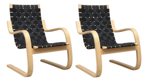 Model 406 Armchair by Alvar Aalto for Artek, 1930s, Set of 2