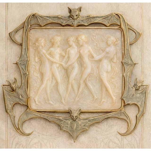 Art Nouveau Large Art Nouveau Jewelry Study "Alabaster Oracle" – 40" X 60" Fine Art Print on Brushed Metal For Sale - Image 3 of 14